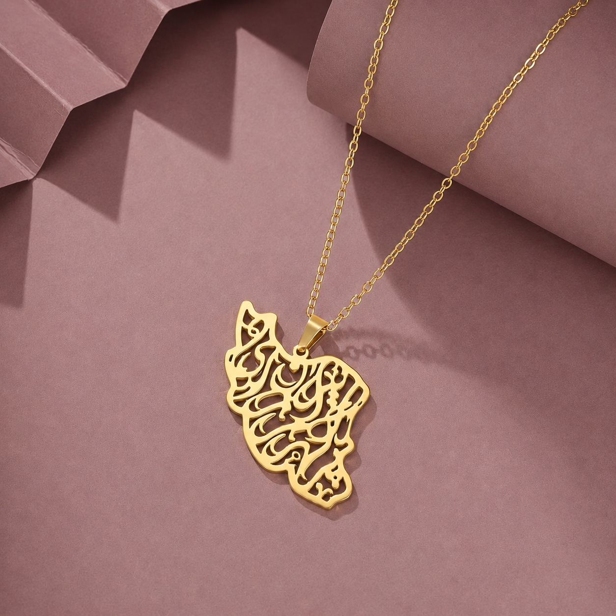 Iran Map Necklace