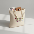 100% Cotton Embroidered Scientist & Chemist Love Tote Bag